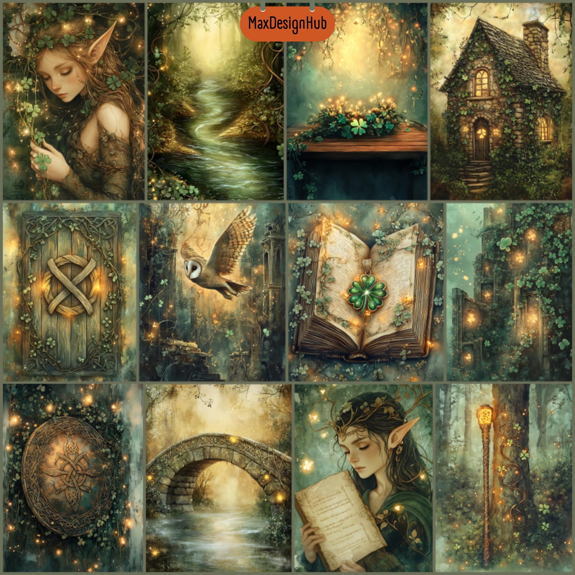 Enchanted Forest Junk Journal Pages: Magic Fantasy Ephemera (digital ...