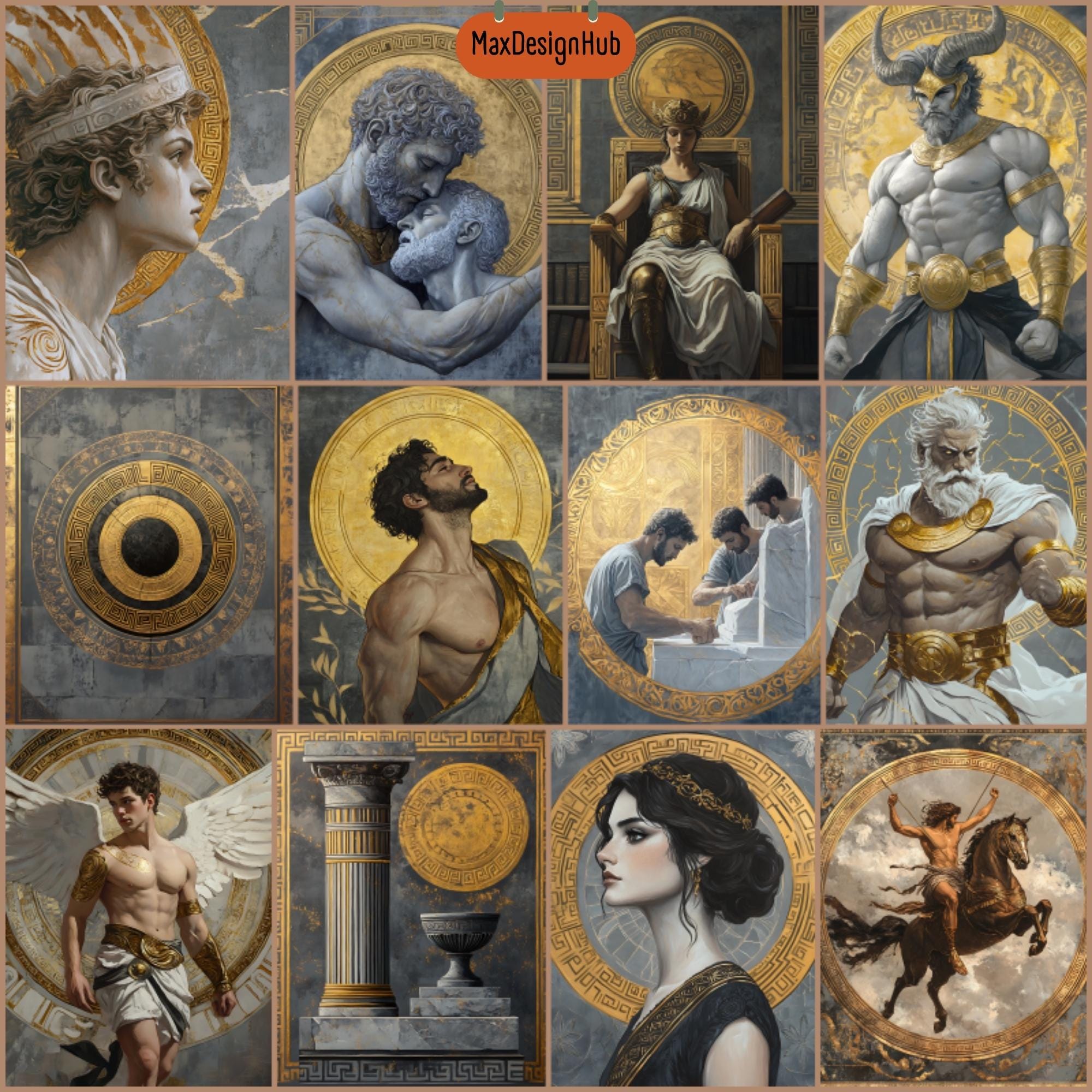 Ancient Greece Junk Journal Pages: Greek Mythology Ephemera (digital ...