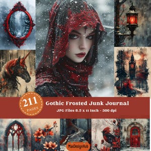 Gothic mat afdrukbare ongewenste dagboekpagina's, gotische vrouw, gotische scrapbooking, gotisch, winter, afdrukbare ongewenste dagboekpagina, donkere academische wereld