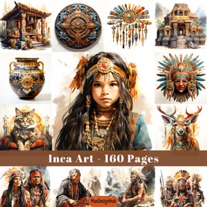 Inca Art, Printable Junk Journal Pages, Digital Scrapbooking, Printable ...