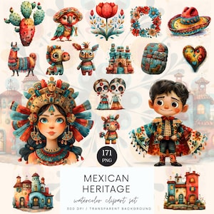 Mexikanisches Erbe Clipart, Mexiko Party, Zuckerschädel Clipart, Catrina Figuren Clipart, Skelett PNG, mexikanische Kultur, Sublimation