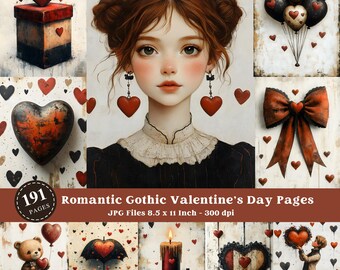 Páginas del diario basura de San Valentín gótico: Efímeras de amor oscuro (Descarga digital)