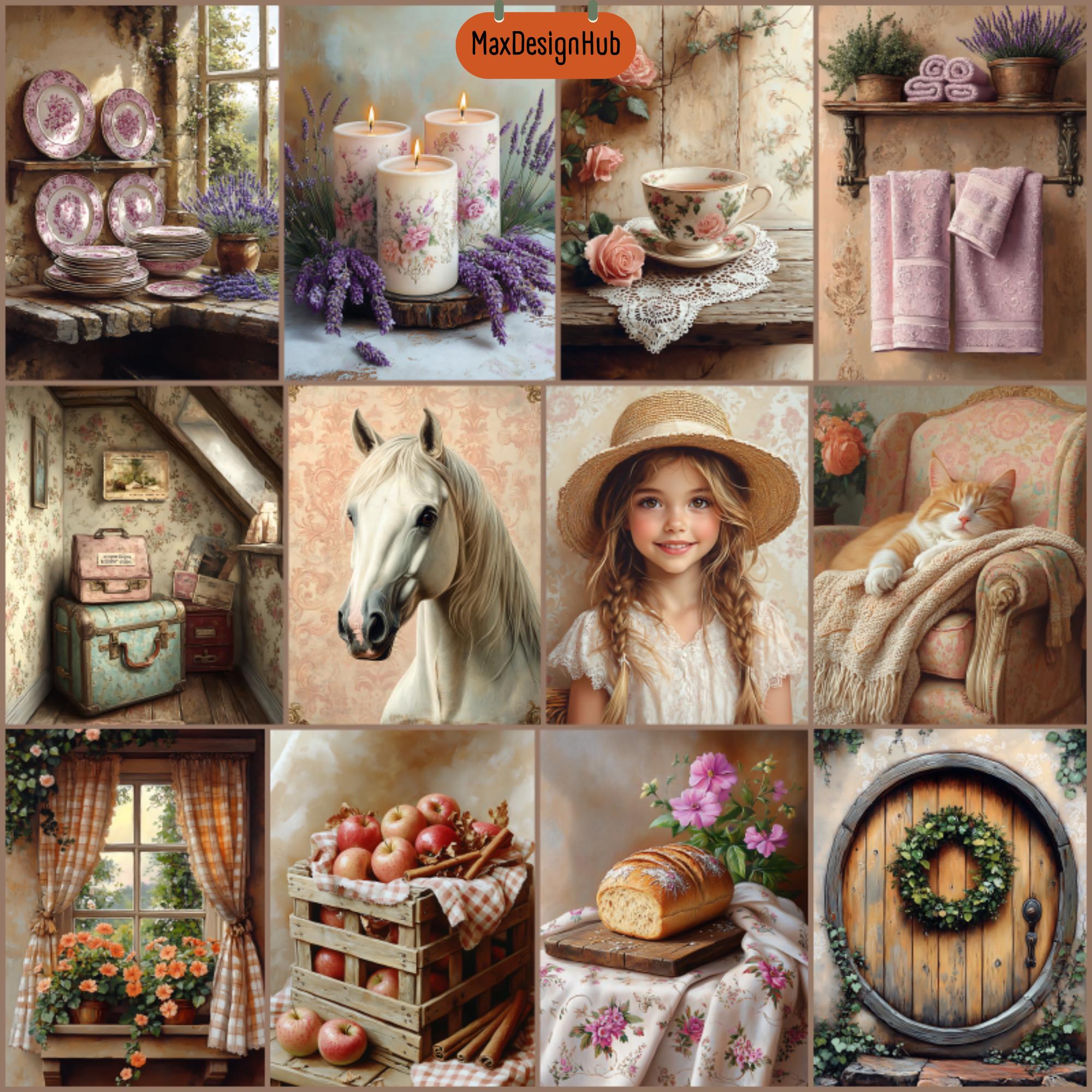 Cottagecore Junk Journal Paper: Cozy Cabin Ephemera (digital Download ...