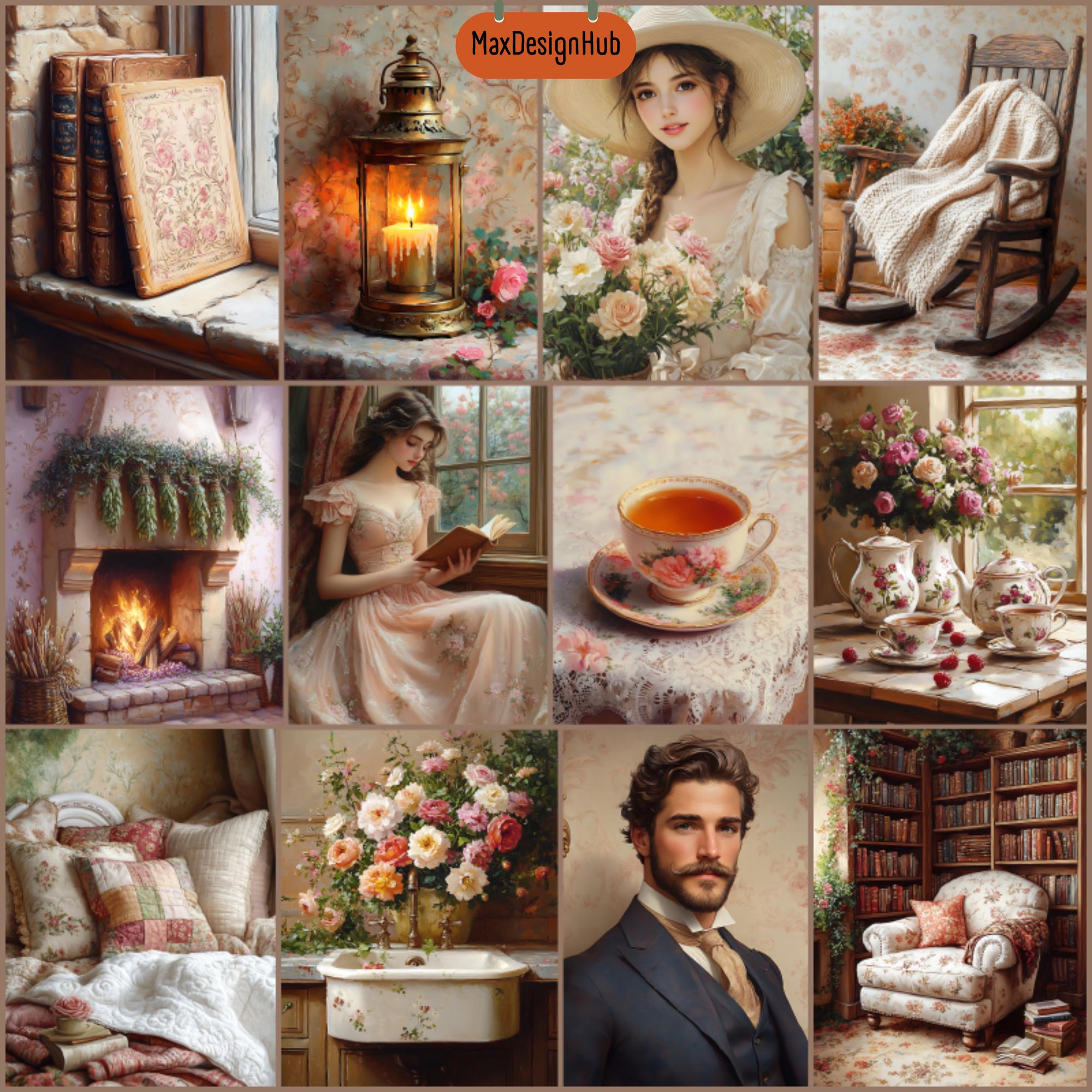 Cottagecore Junk Journal Paper: Cozy Cabin Ephemera (digital Download ...