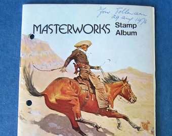 MASTERWORKS Stamp Album c.1974 Great Painters, Scuptures, Fashion, Architecture, MORE