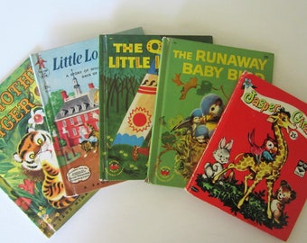 LOT Children's Books 1940s 1950s Elf Books, Wonder Books, Top Top Tales, Tip Top Elf Book