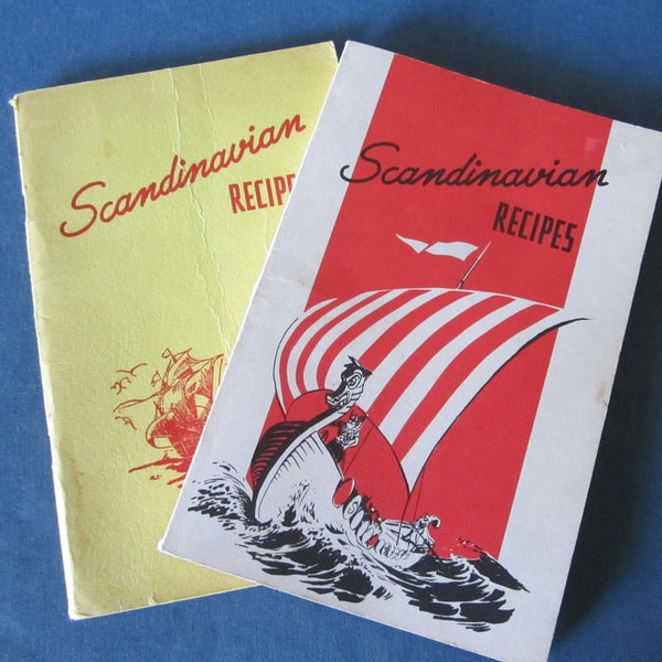 SCANDINAVIAN COOKBOOK RECIPES circa 1940s Booklets