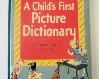 PRIMER DICCIONARIO ILUSTRADO PARA NIÑOS Impresión de 1973 Copyright de 1948