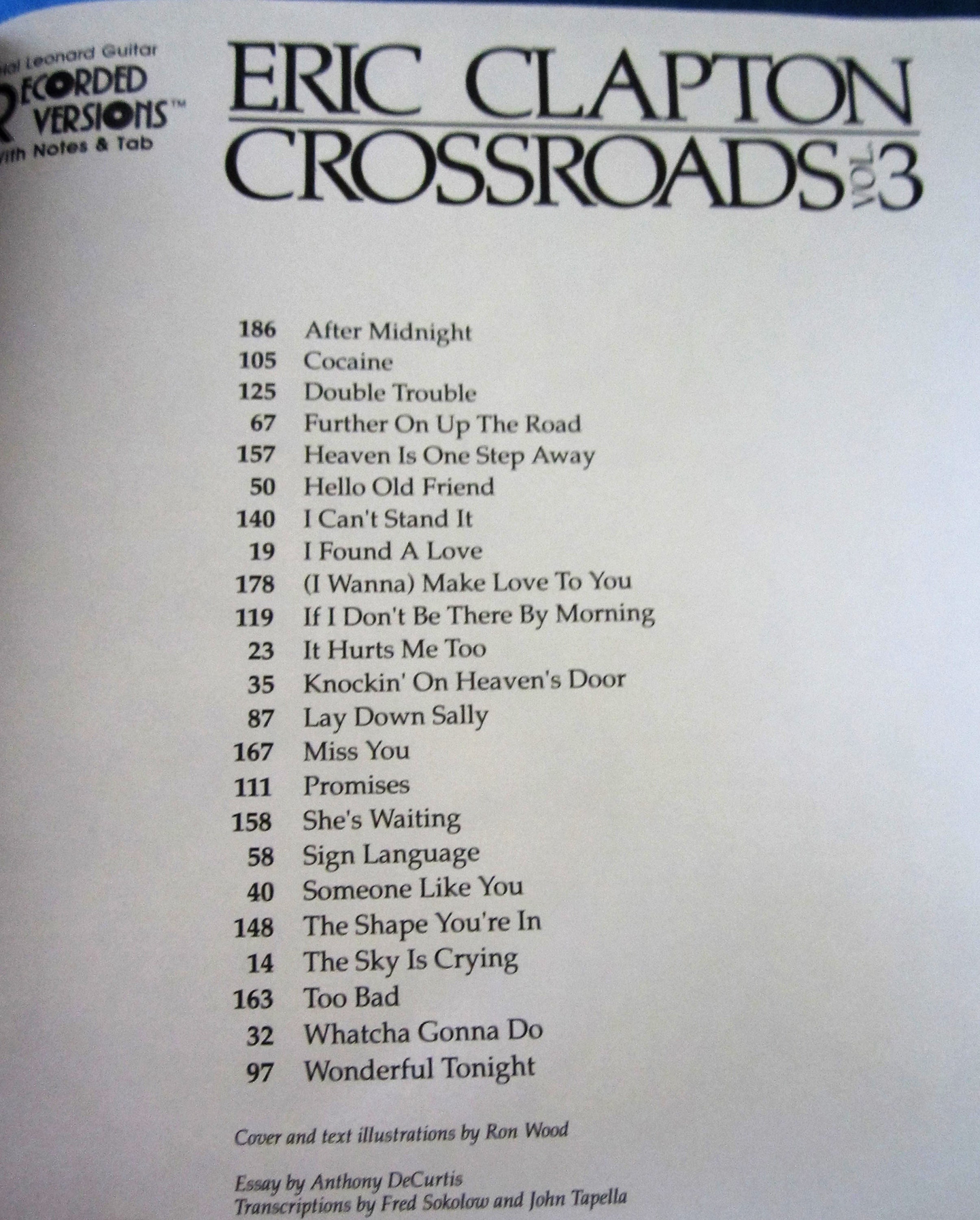 CROSSROADS Vol.3 Eric Clapton ギタータブ譜