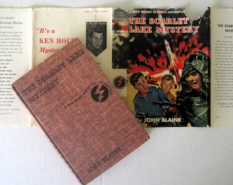 SCARLET LAKE MYSTERY Rick Brant Science Adventure by John Blaine 1958