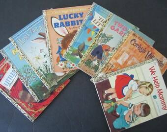 Vintage LITTLE GOLDEN BOOKS 8 Titles 1950s