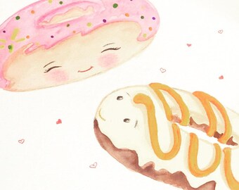 Doughnut Love Original Acrylic Painting