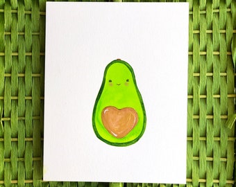 Avocado Original Acrylic Painting