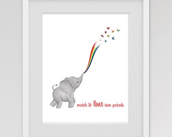 Elephant Art Print