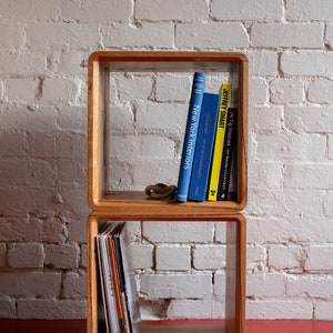 Cube side table | Bed side table | Vinyl record storage | Wooden cube | Timber storage cube | Made in Australia