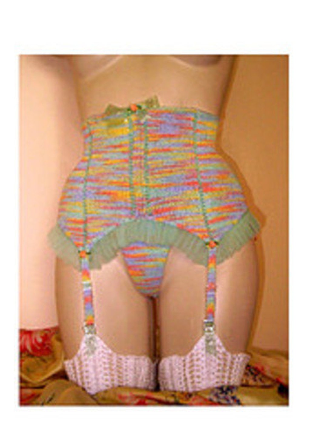 Betty Retro Waistcincher/garter Beltknitting Pattern Etsy