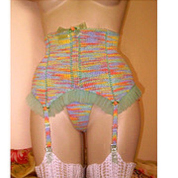 Betty Retro Waist-Cincher/Garter Belt--Knitting Pattern