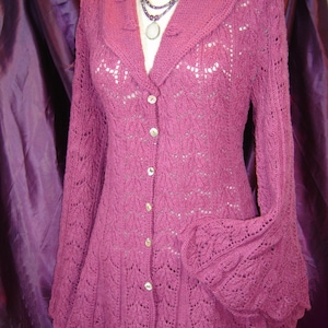 Heirloom Lace jacket Knitting Pattern-PDF