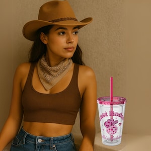 Last Rodeo Bachelorette Tumbler, Lets Go Girls Party Cup, Summer Travel Tumbler with Straw, Western Beach Gift, Bachelorette Cowgirl Tumbler