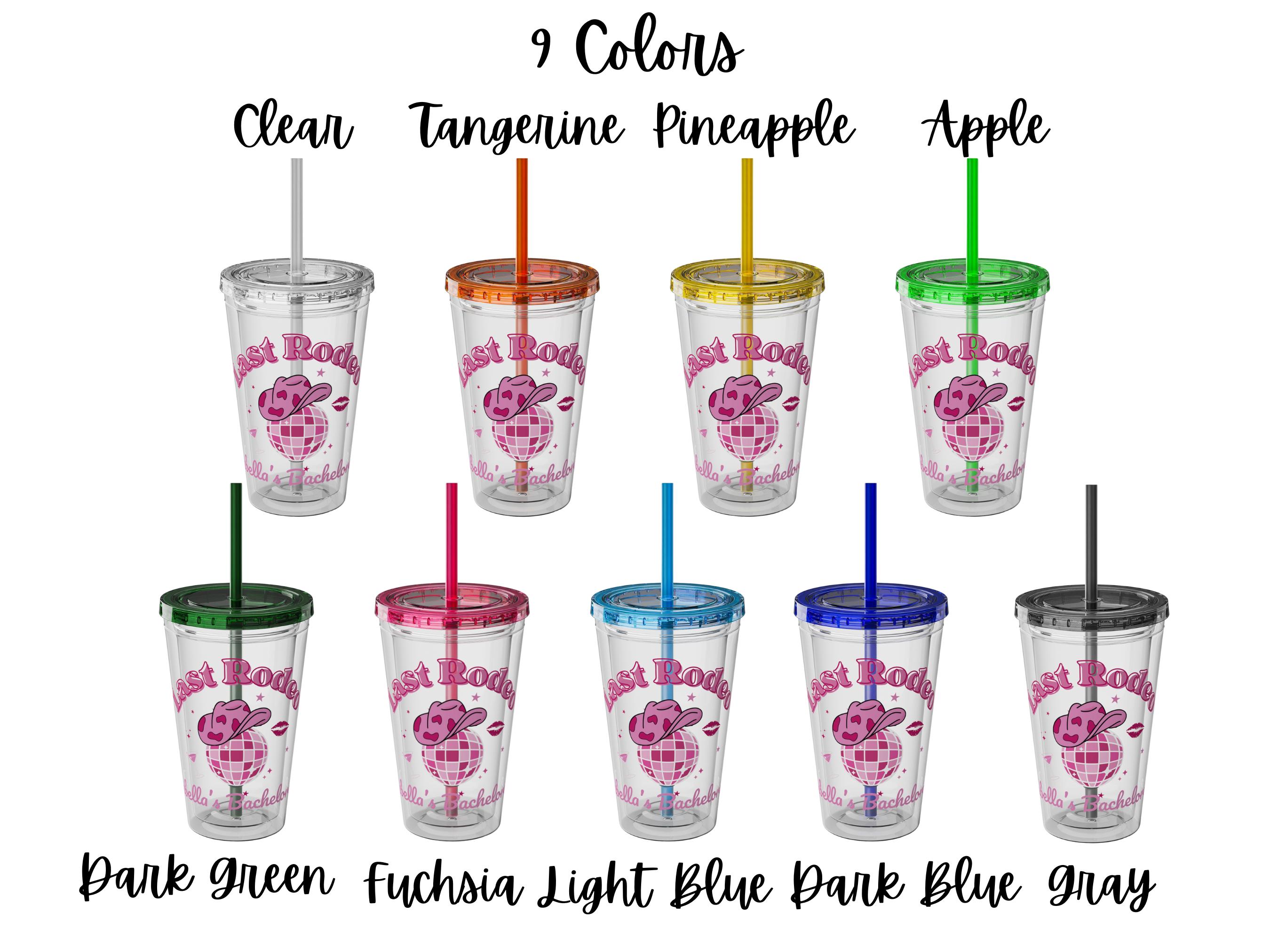 24 Cowgirl-Partybecher 'Lets Go Girls' – 473 Ml, Kunststoff, Rosa & Weiß, Für Bachelorette, Western, Mottoparty