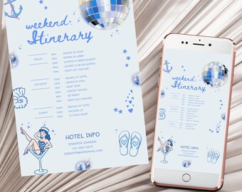Last Sail Bachelorette Itinerary Template, Nautical Boat Weekend Girls Trip, Beach Bachelorette Party