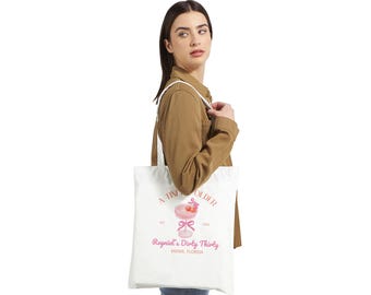 A Tini Bit Older Birthday Martini Tote, Dirty 30 Birthday Tote Bag, Dirty Thirty Birthday, Custom 30th Birthday Gift, Birthday Party Favors
