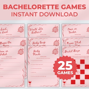 Bachelorette Party Games Bundle, Fun Bachelorette Drinking Games for Adults, Hen Party Games, Dirty Bachelorette Games, Bridal Bingo Games
