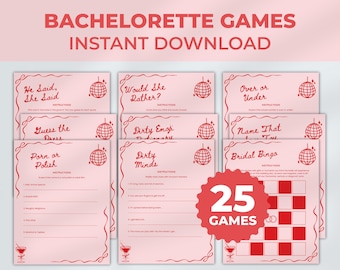 Bachelorette Party Games Bundle, Fun Bachelorette Drinking Games for Adults, Hen Party Games, Dirty Bachelorette Games, Bridal Bingo Games