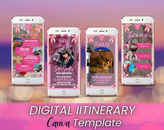 Animated Vegas Birthday Trip Itinerary Template (PDF)