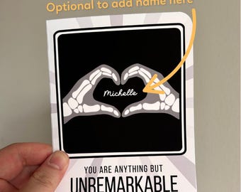 Radiology Love Card: Personalized Anatomy Gift, X-Ray Tech