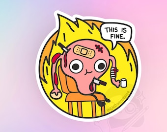 Endometriosis Awareness Sticker - funny IVF infertility sticker, obstetrics, gynecology, fertility doctor, REI specialist, in vitro, obgyn
