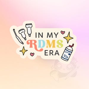 RDMS Era Vinyl Sticker - Sonographie, Ultraschall Tech Geschenk