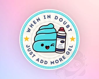 add more ultrasound gel vinyl decal - ultrasound, sonographer, sonography student, radiology, healthcare, medical sticker, rad tech