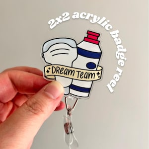 Ultrasound Badge Reel Cute Ultrasound Dream Team Retractable Badge Reel Healthcare Badge Holder, Cute  Ultrasound Gift, Sonography Student, Cute Medical Lanyard UK