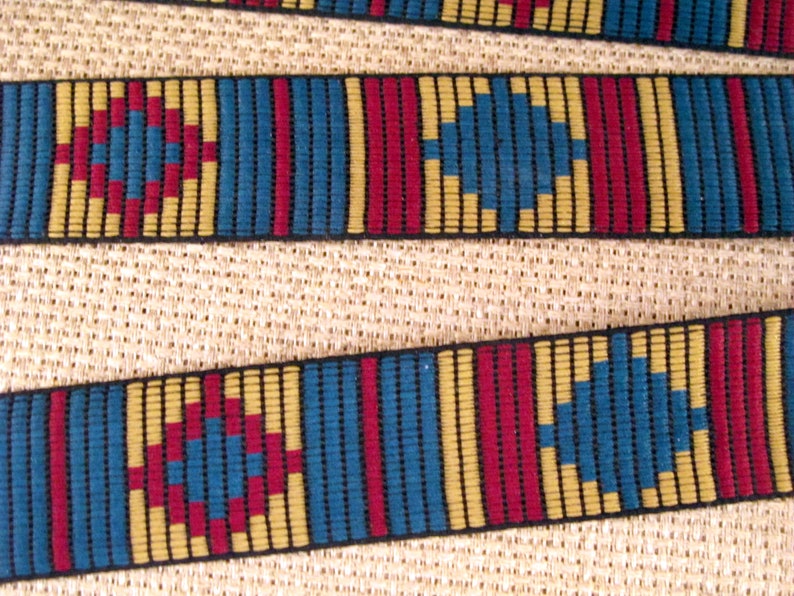 Apache Native Black Purple 7//16 Inch Wide sold by the yard
