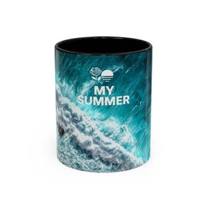 Beach Lover Coffee Mug  Ocean Sunset Design | Perfect Gift for Her, Summer Vibes, Home Accent