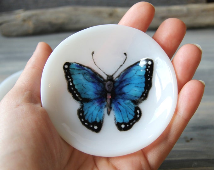 MADE TO ORDER Little Jewelry Holder Plate Fused Glass Art Etsy