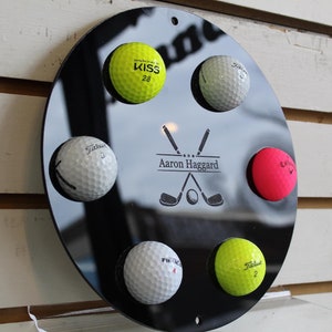 Personalized Golf Ball Display-Custom Golf Ball Display- Unique Golf Gift for Him, Dad, or Groomsmen-Personalized Golf Gift