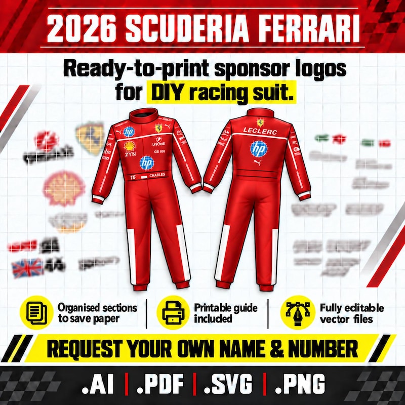 Ferrari Logos Stickers - Etsy