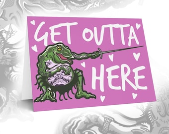 Funny Retirement Card || Frog Greetings Card // Happy Retirement Card // Coworker Retirement // Colleague Retirement // Work Friend