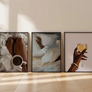 Black Woman Art | Trendy Black Girl Wall Art | Black Wall Art | Black Woman Art | Black Girl Wall Art | Black Art Print | African American