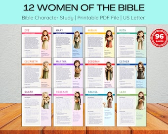 Bible Study Guide Template Printable Devotional Journal Women Faith Workbook Christian Character Study Bible Lesson Scripture Meditation