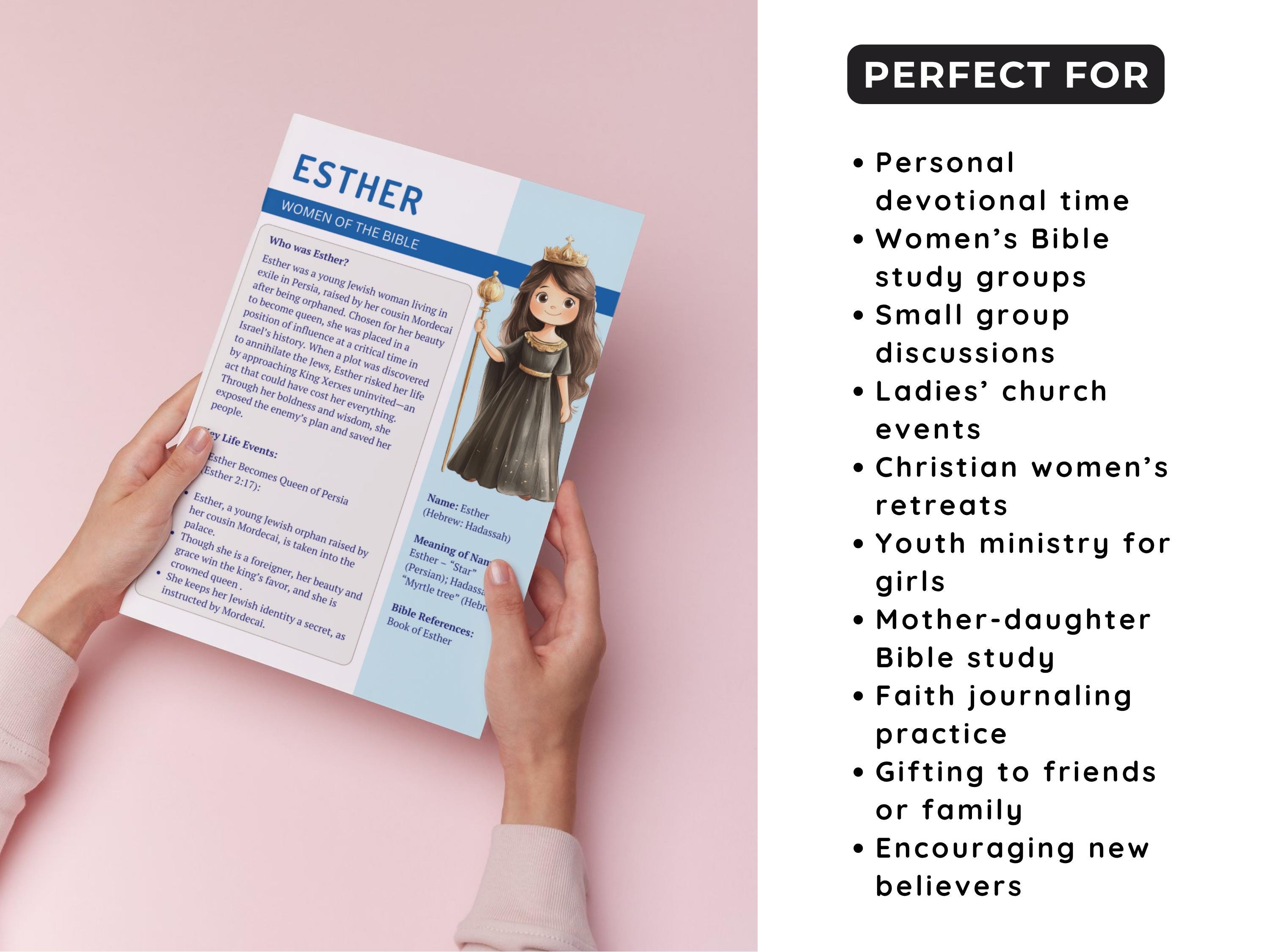 Bible Study Guide Template | Women of the Bible Study Pack | Bible ...