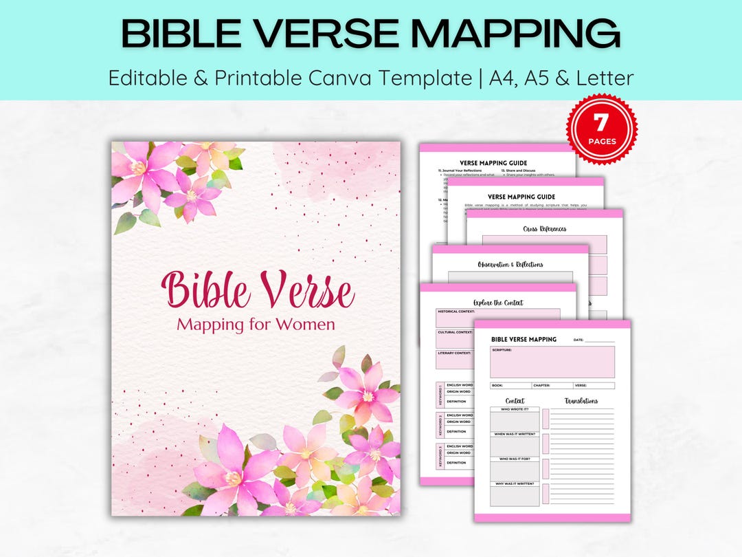 Bible Verse Mapping PDF Bible Study Guide Bible Study Template Kids ...