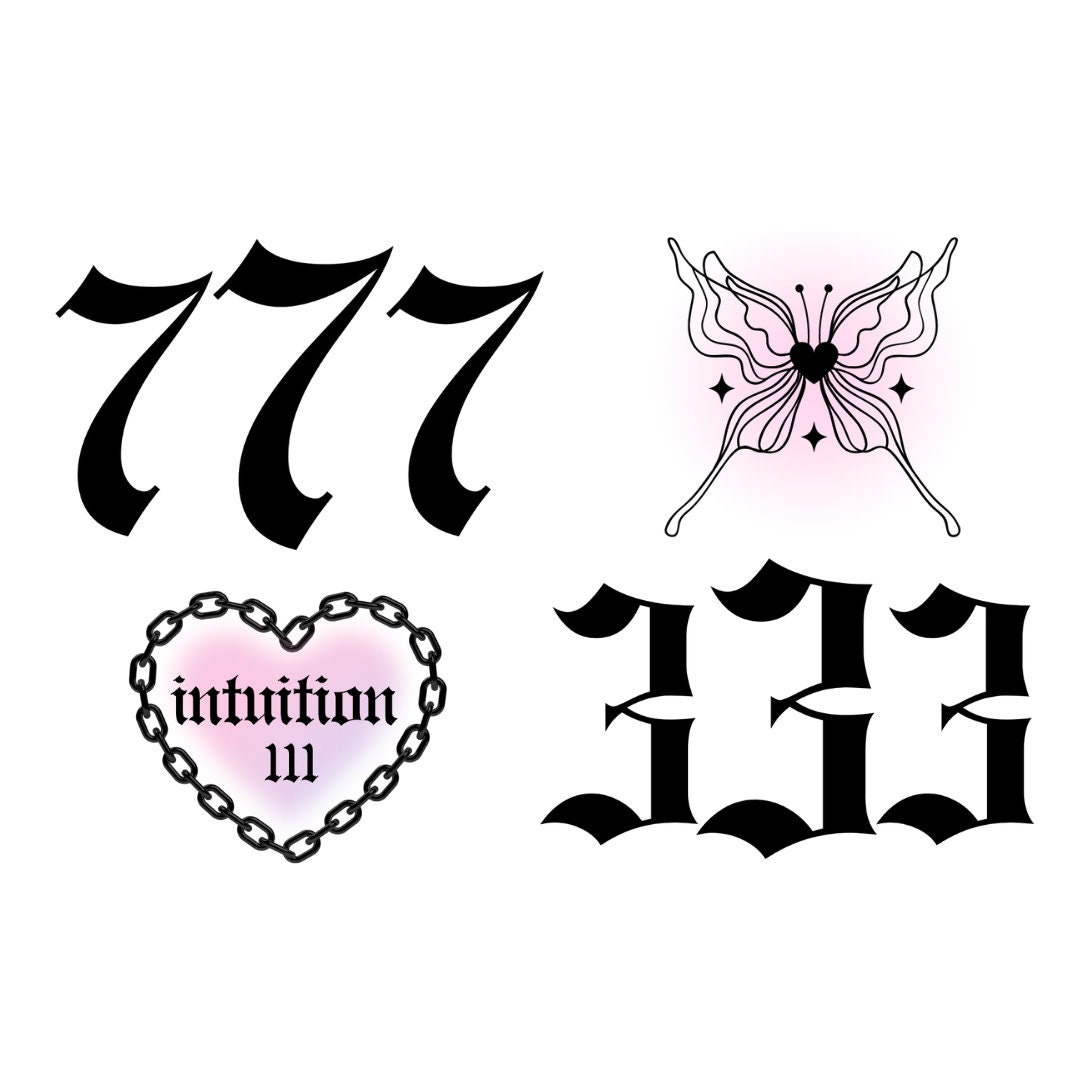 Angel Number Sticker Sheet - Etsy