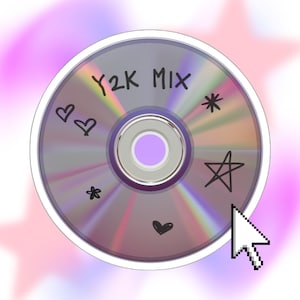 y2k mix cd sticker