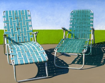 Summer Loungers - limited edition giclee print 38/100