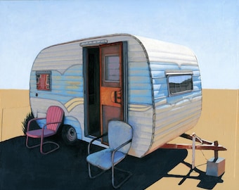 Desert Camper two - limited edition art print #62/100