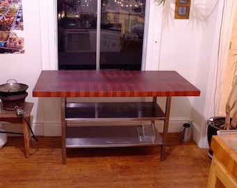 Sapele End Grain Butcher Block Top