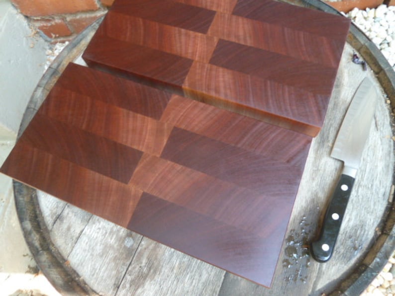 Sapele End Grain Chopping Block